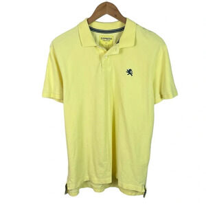 PO146 Mens Express Brand Preppy Pique Knit Short Sleeve Polo Shirt L